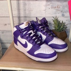 JORDANS!! Dunk High Varsity Purple!